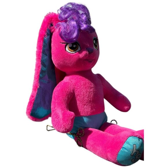 Build A Bear Honey Girl Risa Pink Rock Star Bunny Rabbit Plush Stuffed Pet Toy - Picture 3 of 16